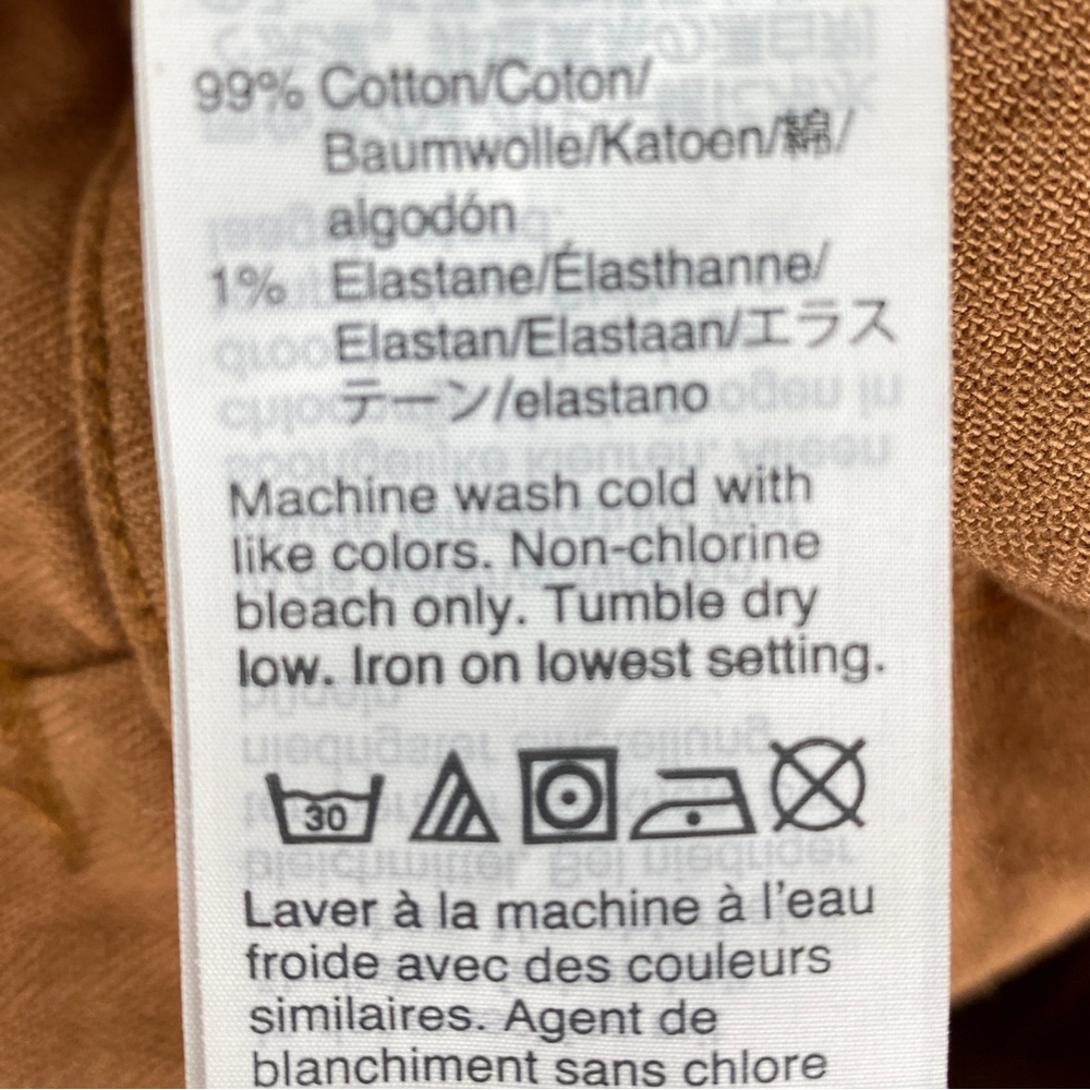Madewell Herringbone Paperbag Pants in Warm Hickory - Picture 9 of 12